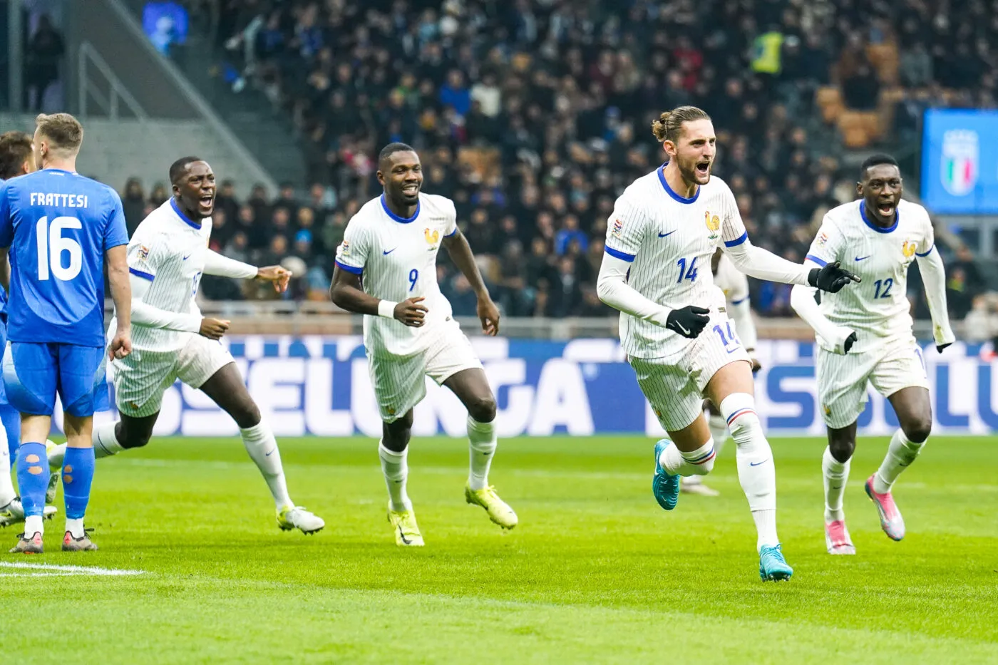 Les Bleus dégustent l’Italie