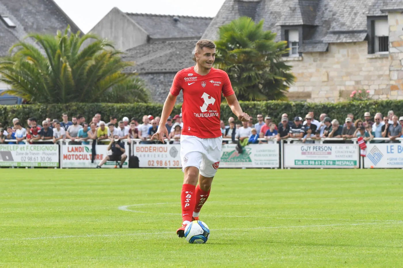 Brendan Chardonnet of Brest during the friendly match between Brest and Rennes at Stade Guy de Reals, Plouvorn, France on July 22th, 2019. Photo: Philippe Le Brech / Icon Sport   - Photo by Icon Sport