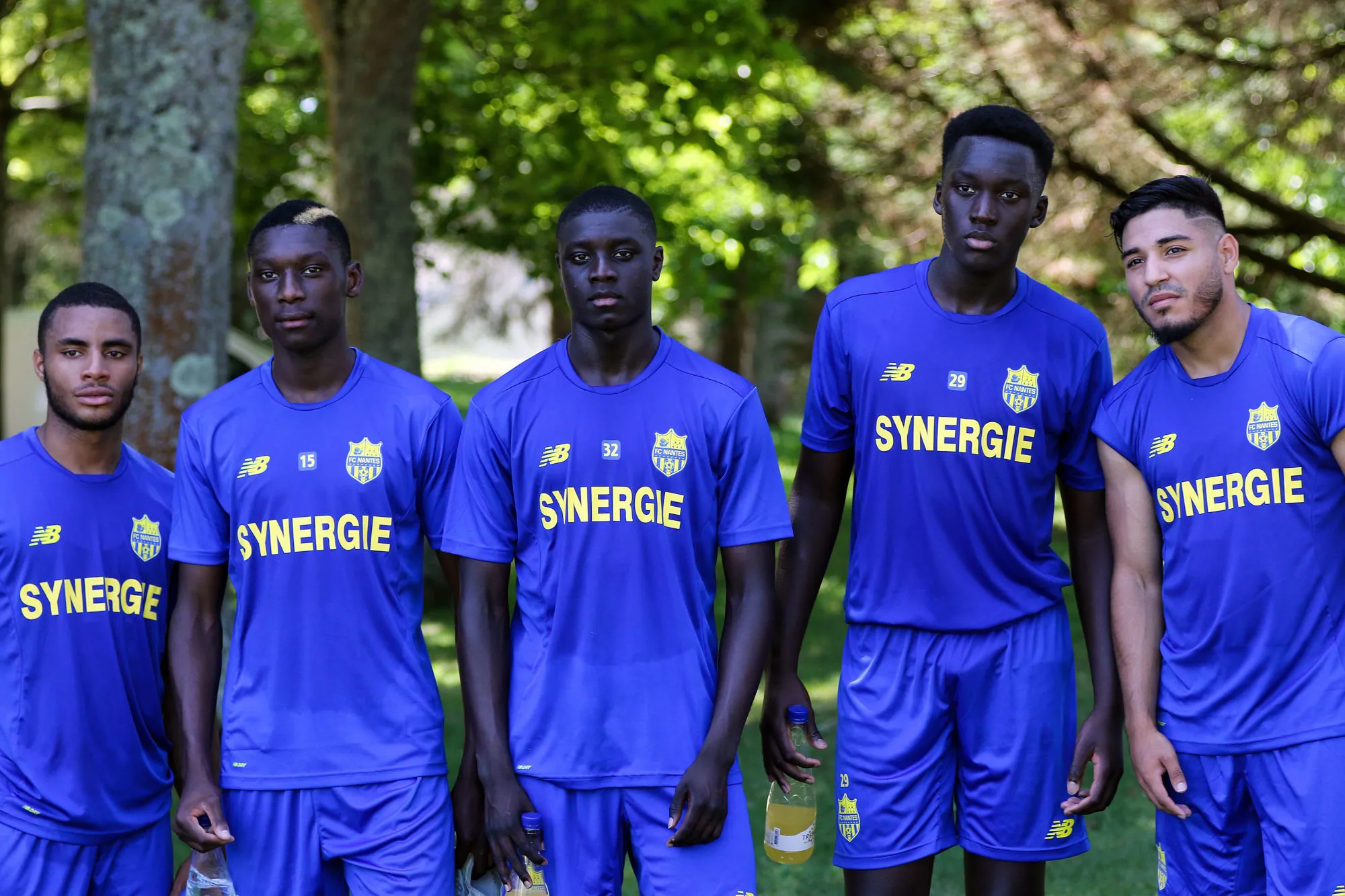 Wesley Moustache, Randal Kolo Muani, Abdoulaye Dabo, Baptista Mendy et Percy Prado.