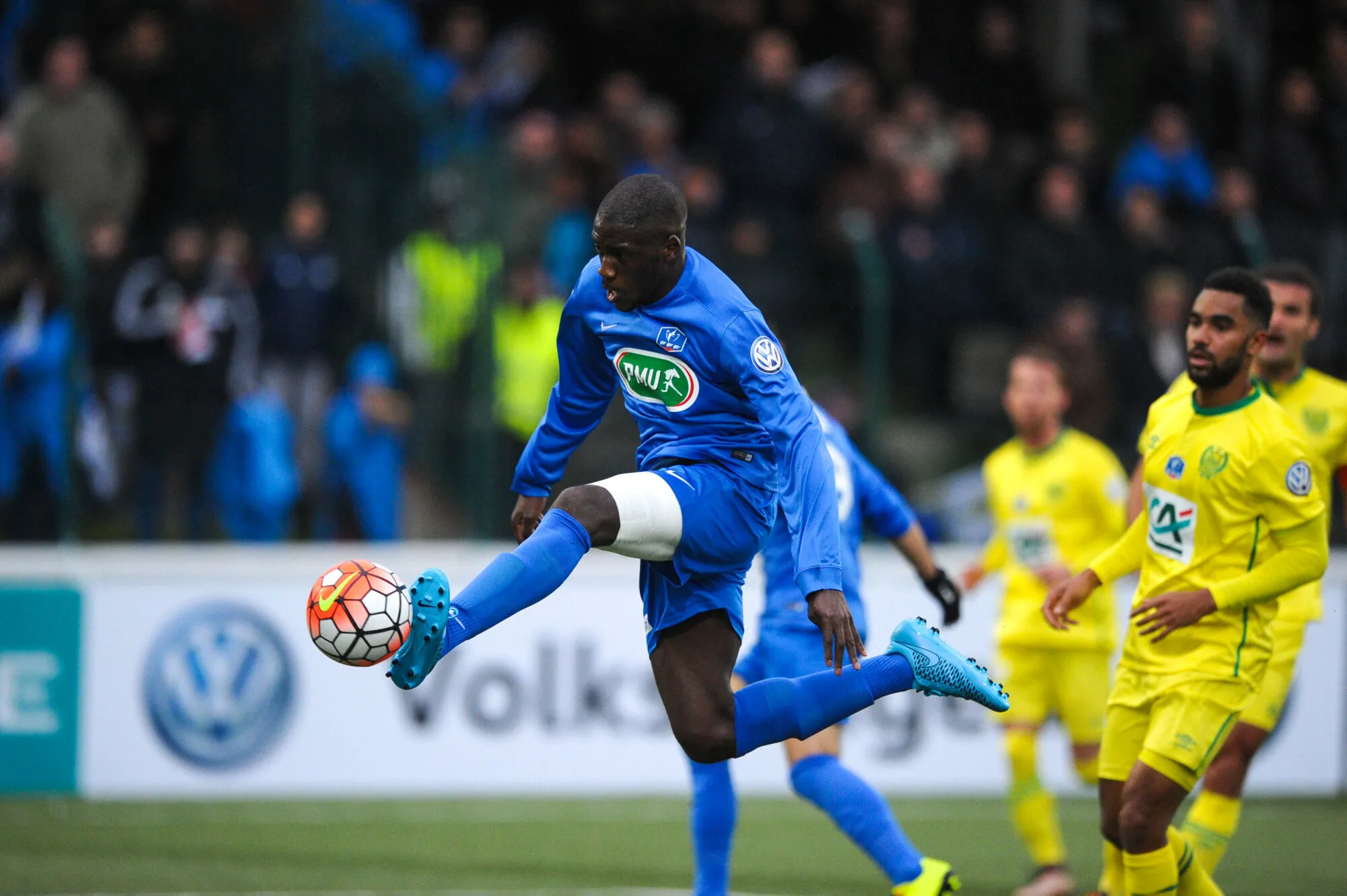 Ngo BAHENG &#8211; 02.01.2015 &#8211; Blanc Mesnil / Nantes &#8211; 32emeFinale Coupe de France<br />Photo