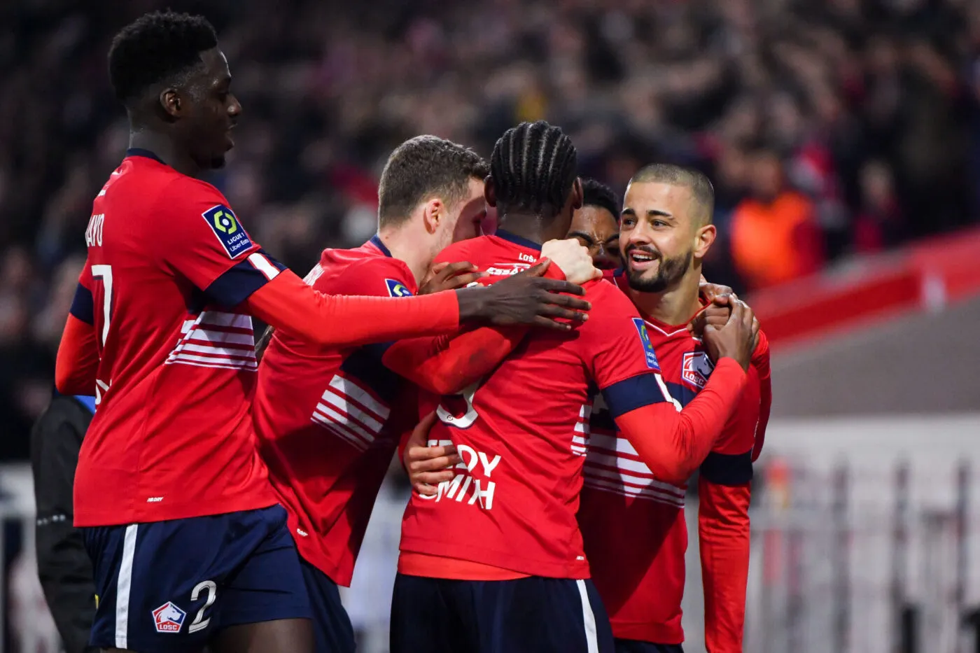 Edon ZHEGROVA of LOSC during the Ligue 1 Uber Eats match between Lille and Lorient at Stade Pierre Mauroy on April 2, 2023 in Lille, France. (Photo by Franco Arland/Icon Sport)