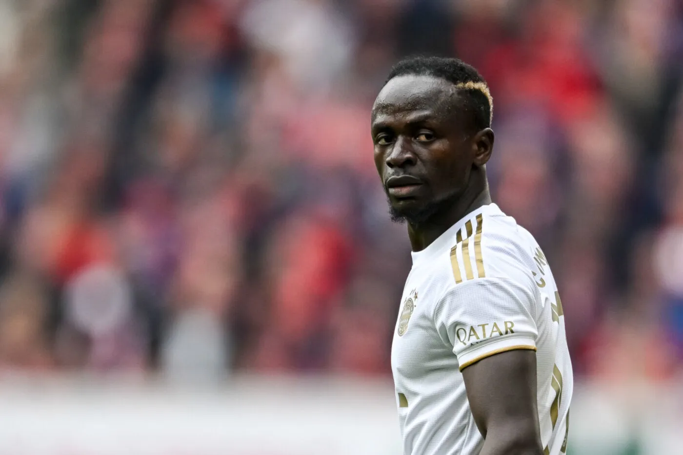 Freiburg, Deutschland, 08.04.23: Sadio Mane (FC Bayern Muenchen) Schaut waehrend des 1. Bundesliga Spiels zwischen SC Freiburg vs FC Bayern Muenchen im Europapark Stadio am 08. April 2023 in Freiburg, Deutschland. (Foto von Harry Langer/DeFodi Images) Freiburg, Germany, 08.04.23: Sadio Mane (FC Bayern Muenchen) Looks on during the 1. Bundesliga match between SC Freiburg vs FC Bayern Muenchen at Europapark Stadio on April 8, 2023 in Freiburg, Germany. (Photo by Harry Langer/DeFodi Images) DFB/DFL REGULATIONS PROHIBIT ANY USE OF PHOTOGRAPHS AS IMAGE SEQUENCES AND/OR QUASI-VIDEO. - Photo by Icon sport