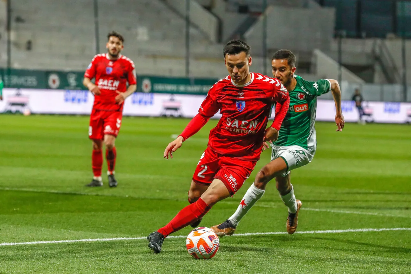 Alec GEORGEN of US Concarneau during the National 1 match between Red Star FC and US Concarneau on April 7, 2023 at Bauer stadium in Saint Ouen l'Aumone, France.