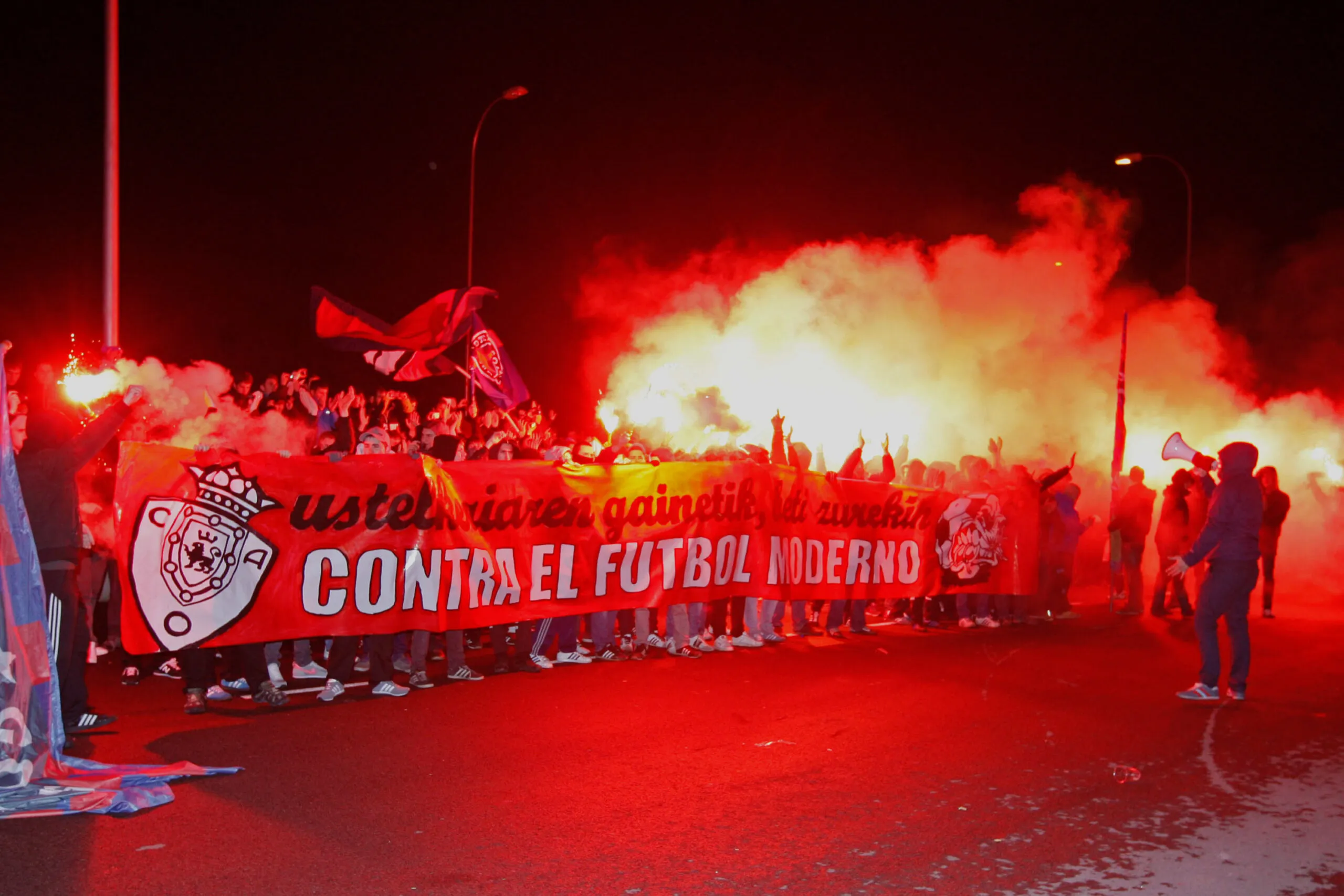 Les supporters d&rsquo;Osasuna en janvier 2014.