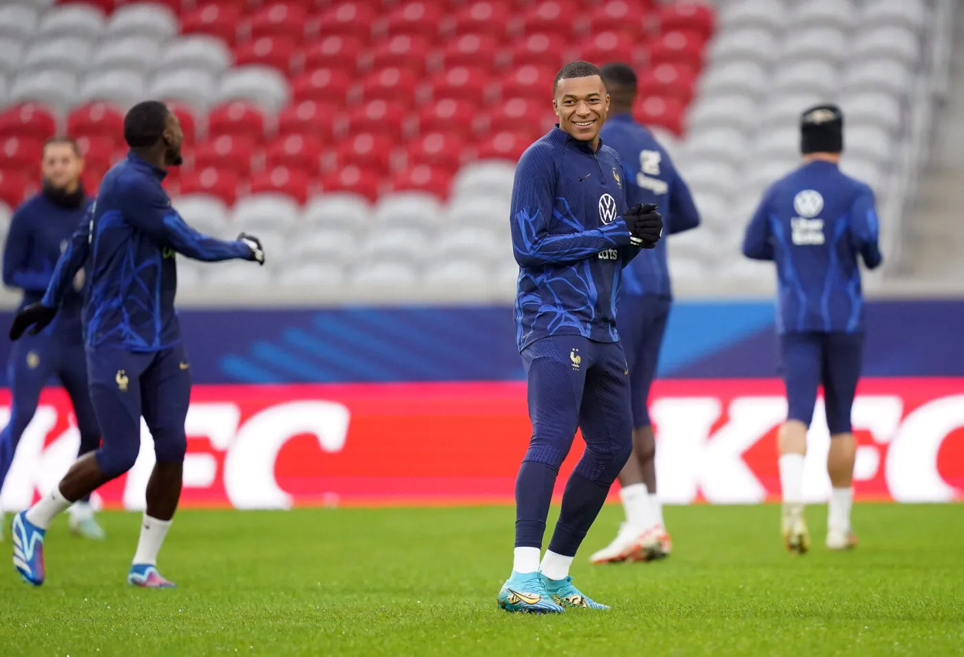 La bonne humeur contagieuse des Bleus à l&rsquo;entraînement