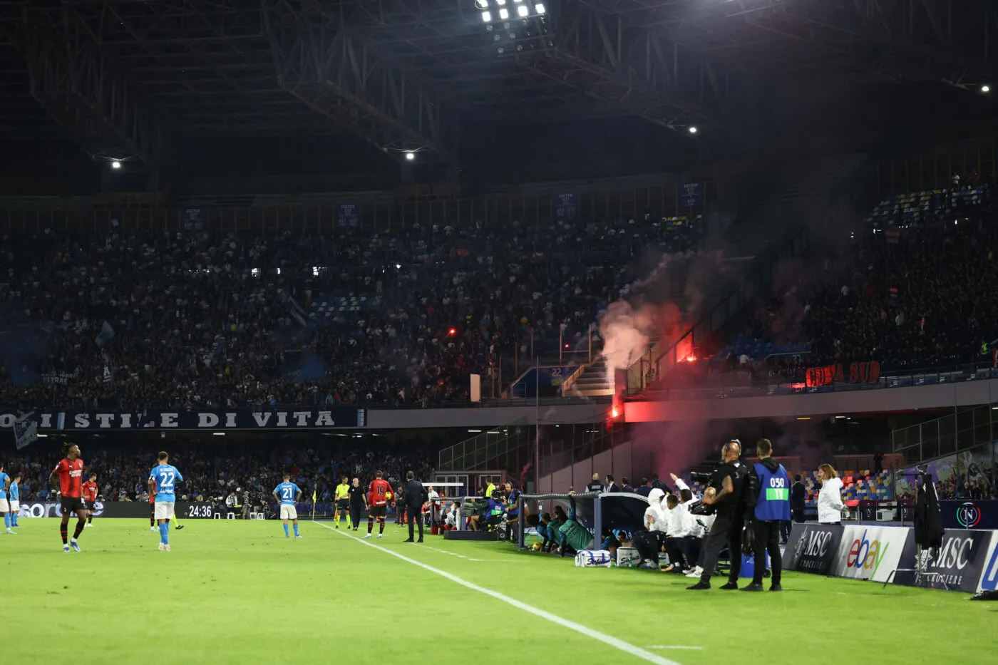 Le corps d’un homme retrouvé autour du stade après Naples-Milan