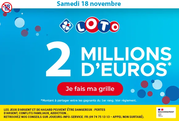 Loto samedi 11 novembre 2023 : 2 millions d&rsquo;euros à gagner !