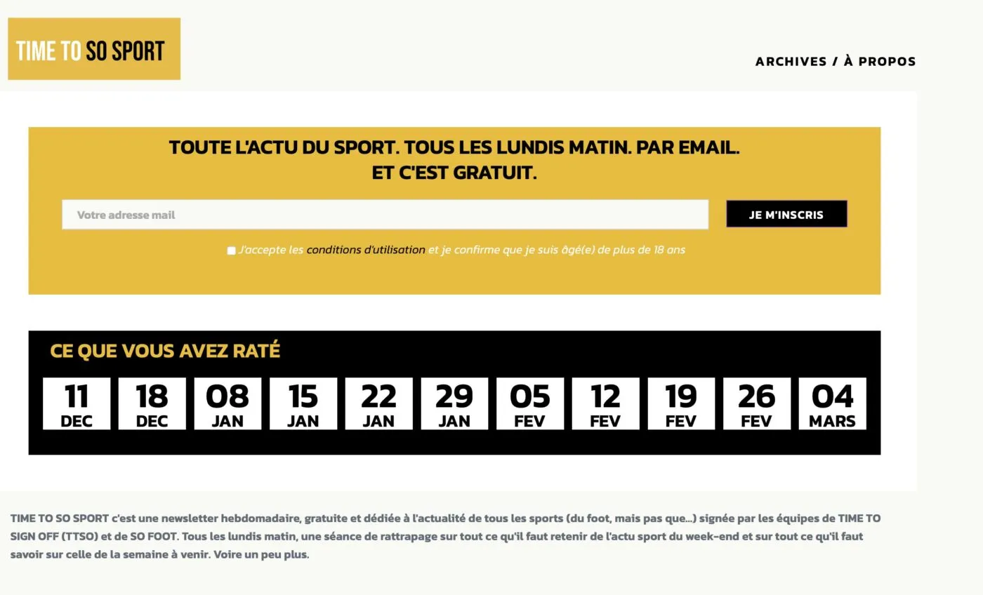 Abonne-toi gratuitement à notre newsletter multisports !