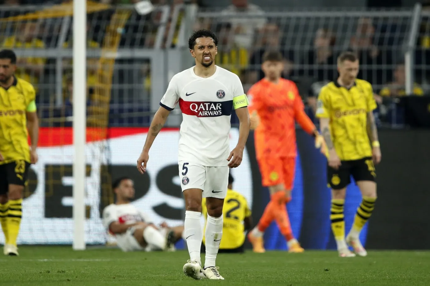 Marquinhos après Dortmund-PSG : «<span style="font-size:50%">&nbsp;</span>On n’a pas le droit de prendre ce but<span style="font-size:50%">&nbsp;</span>»