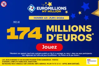 EuroMillions mardi 18 juin 2024 : 174 millions d’euros à gagner !