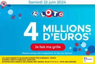 Loto samedi 22 juin 2024 : 4 millions d’euros à gagner !