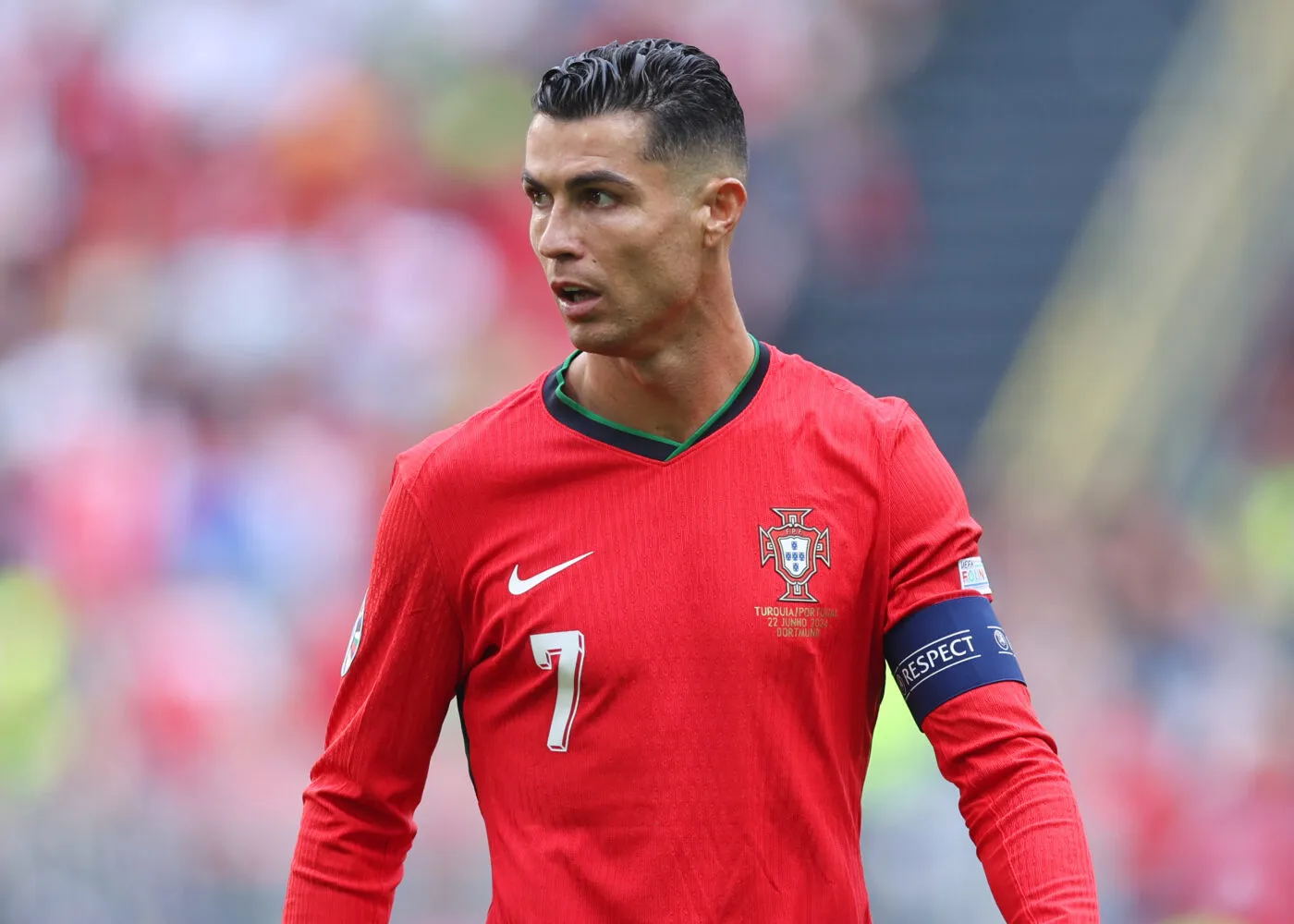 Dortmund, Germany, 22nd June 2024. Cristiano Ronaldo of Portugal during the UEFA European Championships match at BVB Stadion, Dortmund. Picture credit should read: David Klein / Sportimage   - Photo by Icon Sport