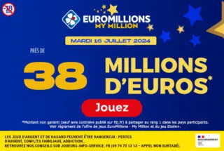 Euromillions mardi 16 juillet 2024 : 38 millions d’euros à gagner !