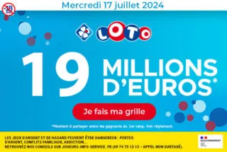 Loto mercredi 17 juillet 2024 : 19 millions d’euros à gagner !
