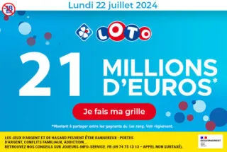Loto lundi 22 juillet 2024 : 21 millions d’euros à gagner !