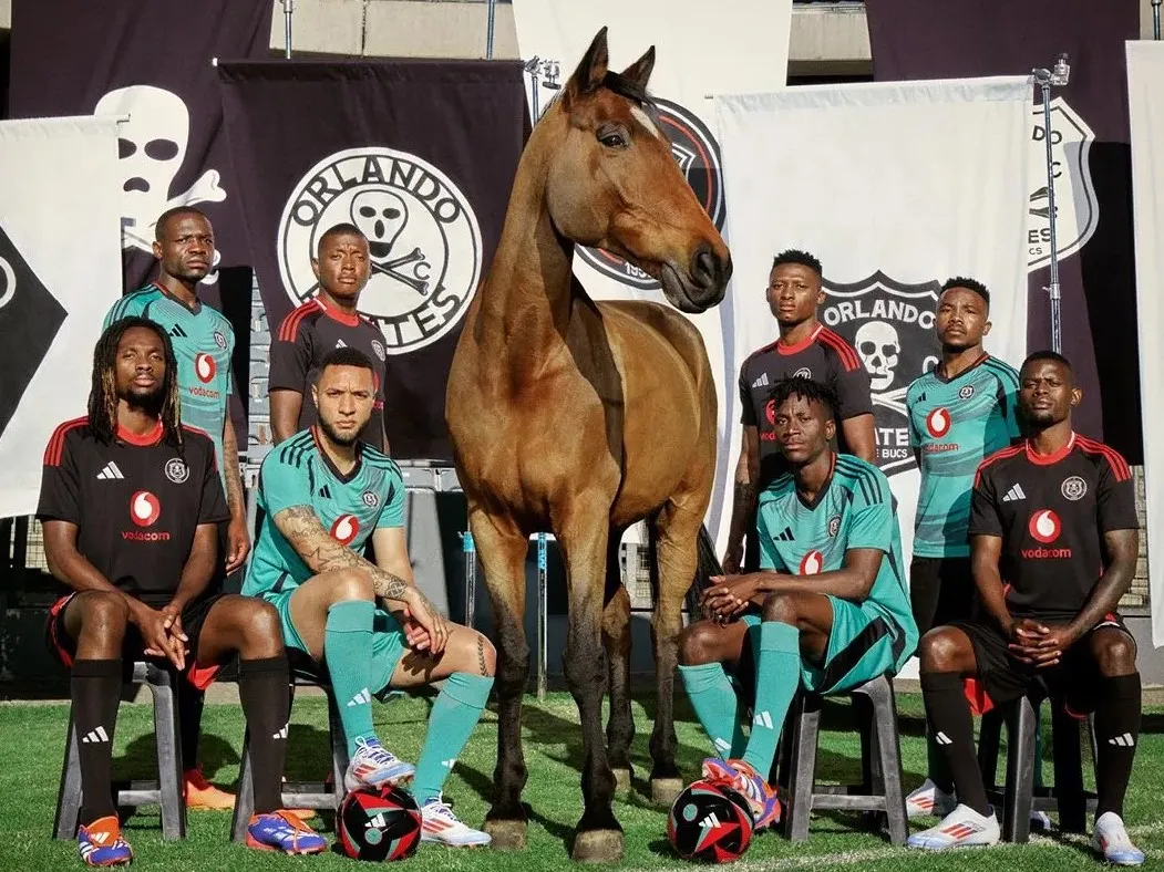 Mais que fait ce cheval sur la photo des Orlando Pirates ?