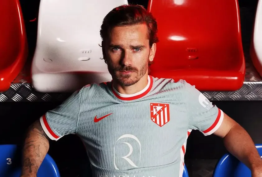 Le nouveau maillot extérieur de Griezmann