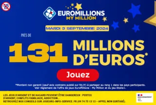 Euromillions mardi 3 septembre 2024 : 131 millions d’euros à gagner !