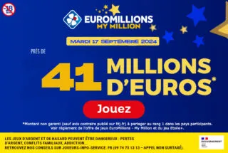 EuroMillions mardi 17 septembre 2024 : 41 millions d’euros à gagner !