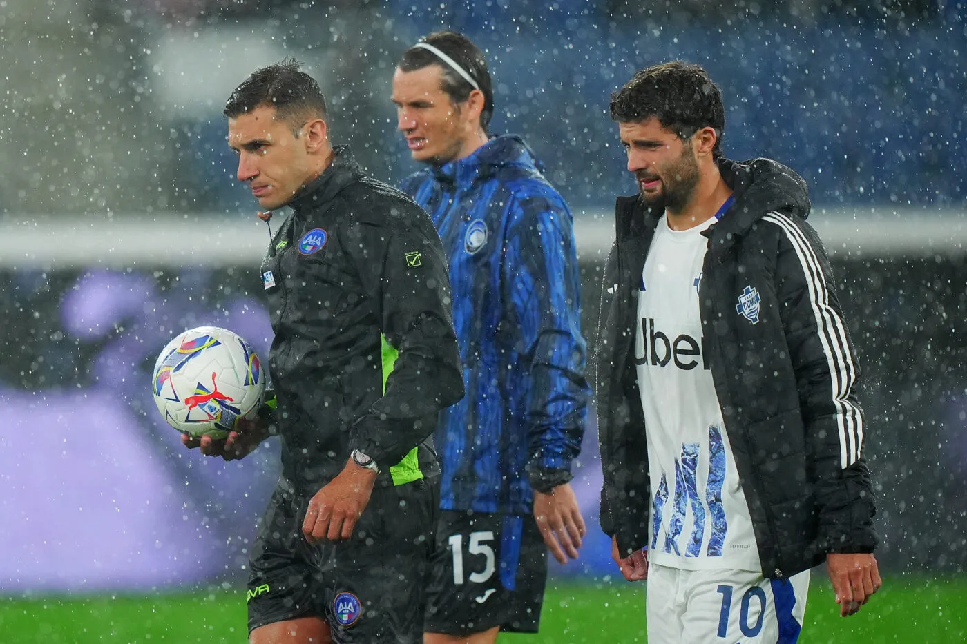 La pluie a eu raison du match Atalanta-Côme