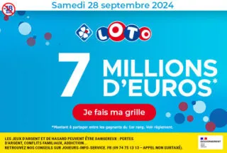 Loto samedi 28 septembre 2024 : 7 millions d’euros à gagner !