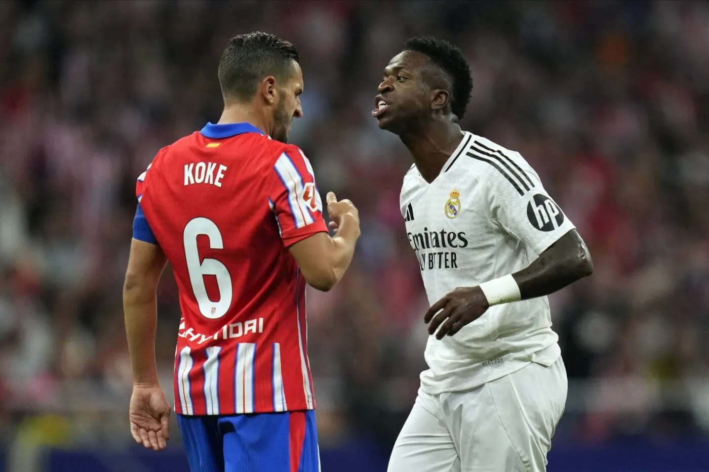 «<span style="font-size:50%">&nbsp;</span>Plus on provoque les gens, plus ils s’agacent<span style="font-size:50%">&nbsp;</span>», lance Koke après les incidents du derby madrilène