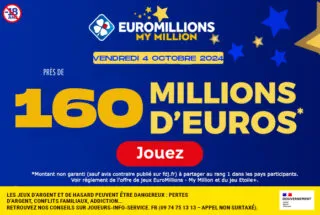 EuroMillions vendredi 4 octobre 2024 : 160 millions d’euros à gagner !