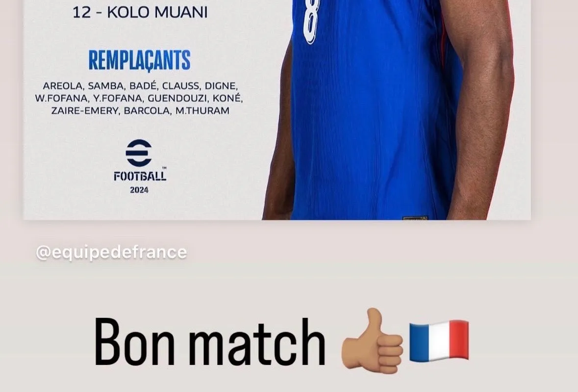 La story Instagram de Kylian Mbappé, jeudi soir aux alentours de 20h45.