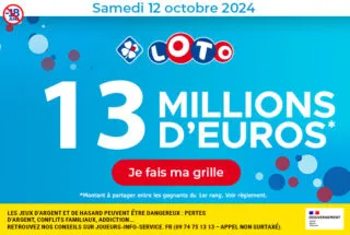 Loto samedi 12 octobre 2024 : 13 millions d’euros à gagner !