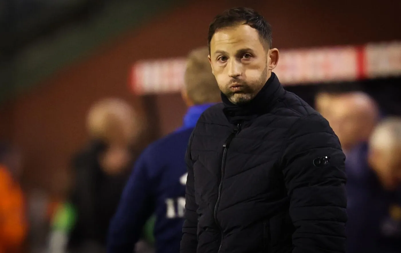 Domenico Tedesco chahuté par les supporters belges