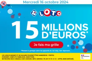 Loto mercredi 16 octobre 2024 : 15 millions d’euros à gagner !