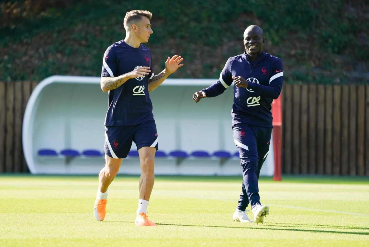 Lucas Digne voit N'Golo Kanté jouer jusqu'à… 45 ans