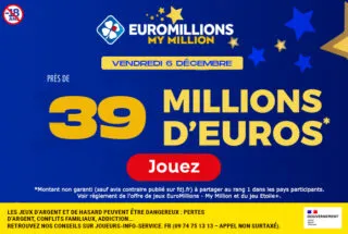 EuroMillions vendredi 6 décembre 2024 : 39 millions d’euros à gagner !