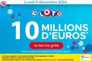 Loto lundi 9 décembre 2024 : 10 millions d’euros à gagner !