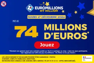 EuroMillions mardi 17 décembre 2024 : 74 millions d’euros à gagner !