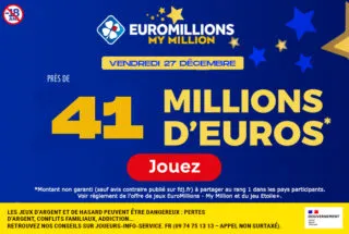 EuroMillions vendredi 27 décembre 2024 : 41 millions d’euros à gagner !