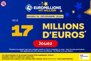 EuroMillions mardi 31 décembre 2024 : 17 millions d’euros à gagner !