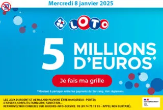 Loto mercredi 8 janvier 2025 : 5 millions d’euros à gagner !