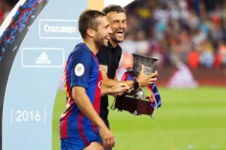 Pour Jordi Alba, Luis Enrique est «  le meilleur entraineur actuellement »