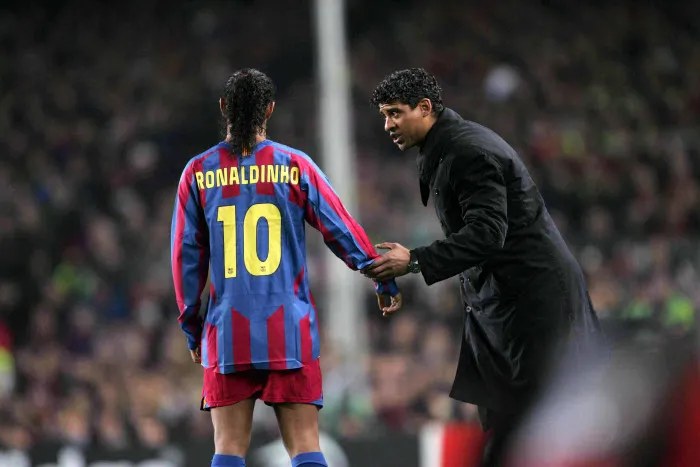 Quand Ronaldinho rend hommage à Rijkaard