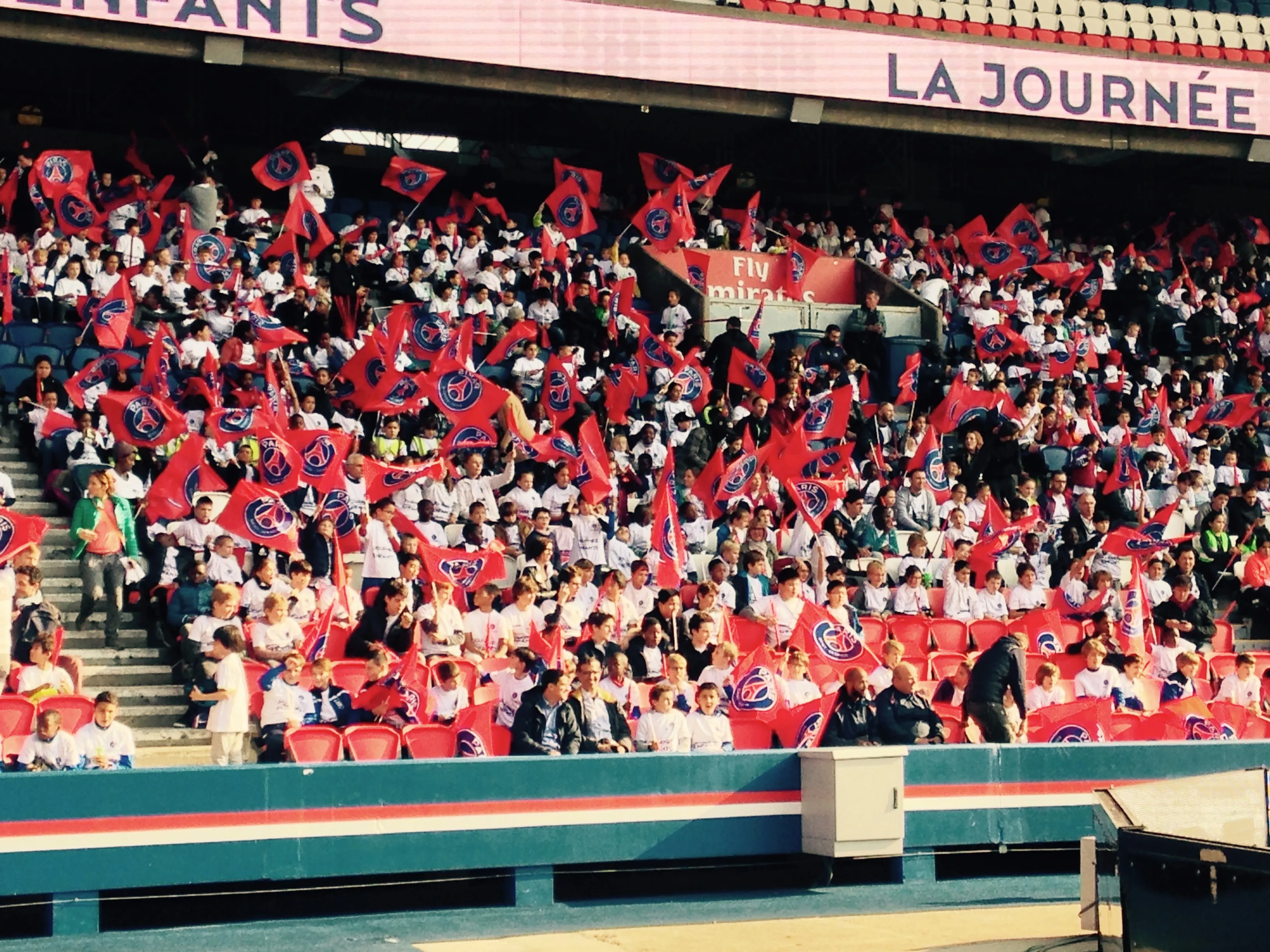 On était à la journée des enfants de la fondation PSG