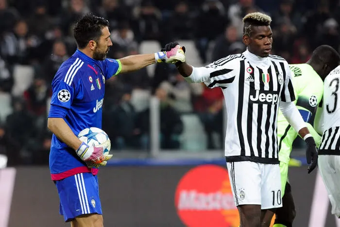 Buffon et le cheval Pogba