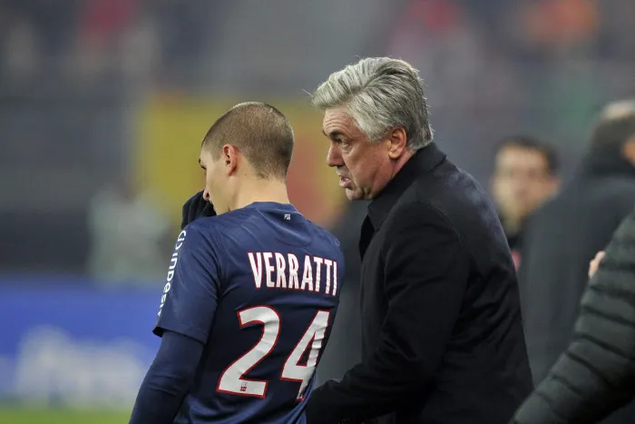 Ancelotti ne voit pas Verratti à la Juve