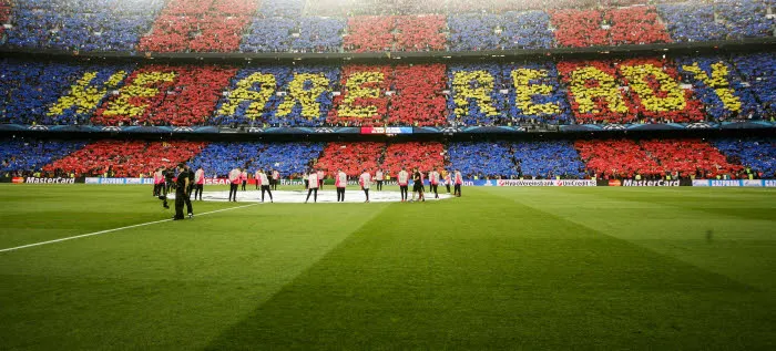 Le Barça dévoile son tifo du Clásico