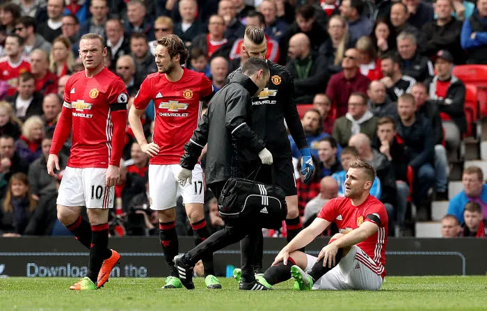 Luke Shaw blessé aux ligaments du pied