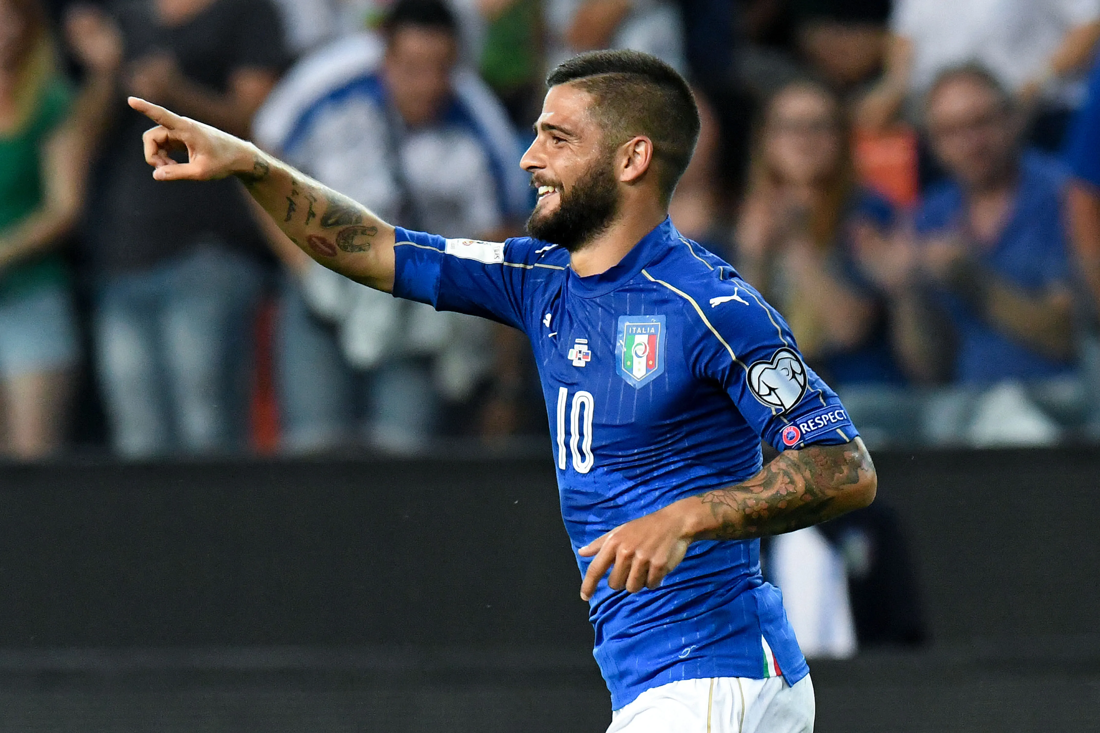 Le bijou d&rsquo;Insigne avec l&rsquo;Italie