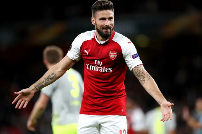 Giroud a inscrit cent buts avec Arsenal