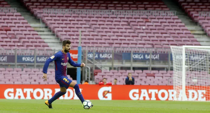 Piqué en larmes après le match à huis clos