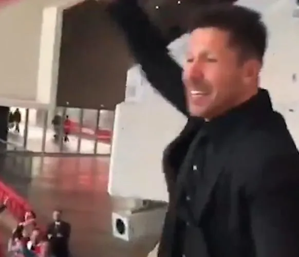 Vidéo : La joie de Diego Simeone&#8230; en tribunes