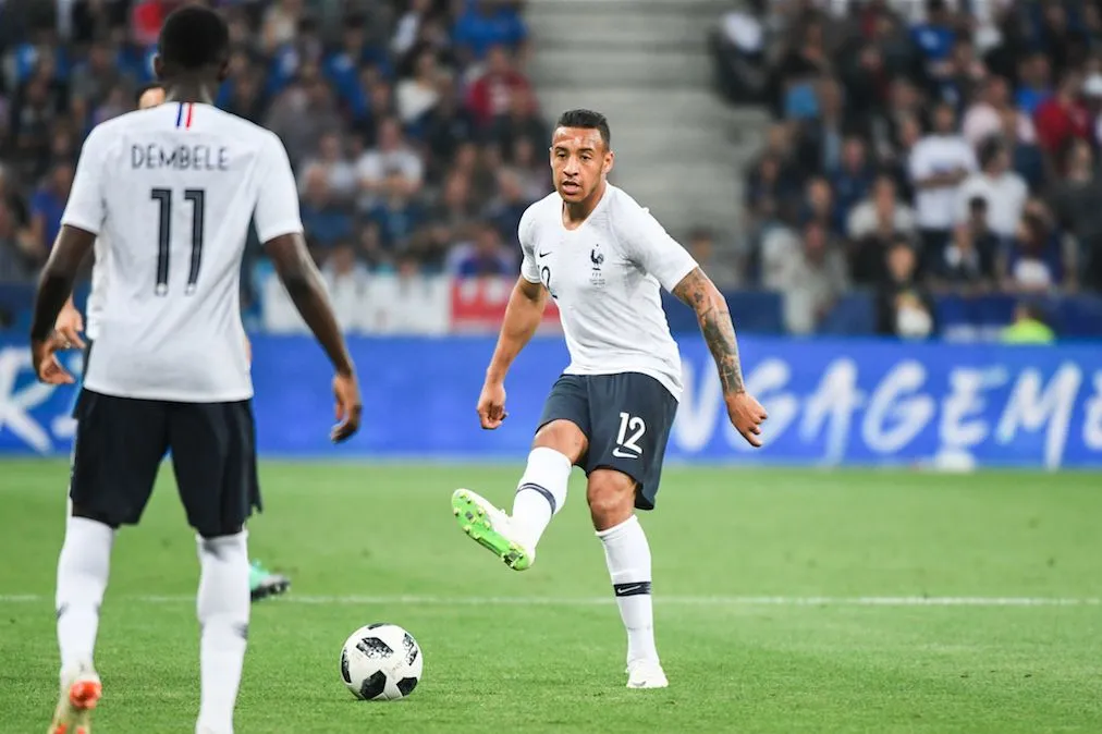 Les Bleus avec Tolisso, Hernandez et Dembélé